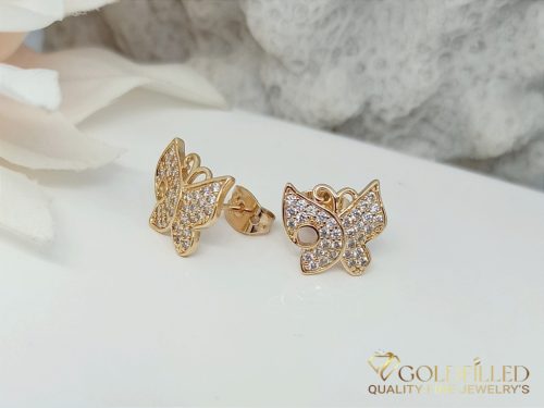 Goldfilled Antialergijske naušnice 9mm 18K boja	