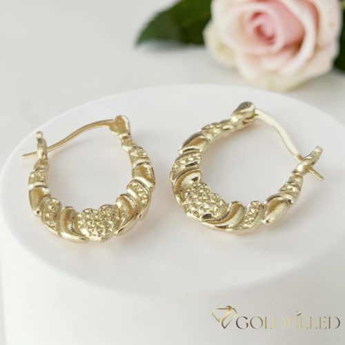 Goldfilled Antialergeni Naušnice 25 mm 14K Boja