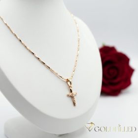   Antialergijska ogrlica „Goldfilled” 45cm/1mm + privjesak, boja 18K