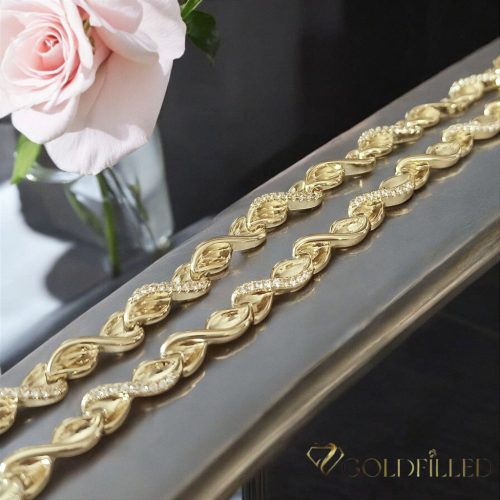 Ekskluzivna antialergijska pozlaćena narukvica "Goldfilled",u nekoliko veličina /5,5 mm, boja 14K