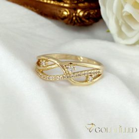   Antialergijski prsten „Goldfilled” u različitim veličinama, boja 14K