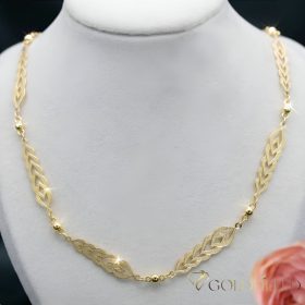   Antialergijska pozlaćena ogrlica „Goldfilled“, duljina 45 cm i debljina 9 mm, boja 14K