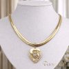 Goldfilled Antialergijski Luksuzni Ogrlica 50cm Dugačka i 6,5mm Široka Boja 14K