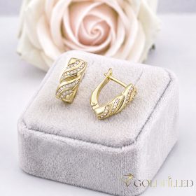 Goldfilled Antialergeni Naušnice 14 mm 14K Boja 