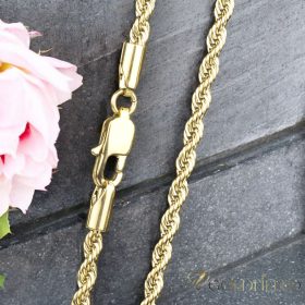   Antialergijska ogrlica Goldfilled 55cm duga i 3mm široka Boja 14K