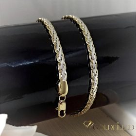   Antialergijska ogrlica Goldfilled 45cm duga i 5mm široka Boja 14K Multicolor 