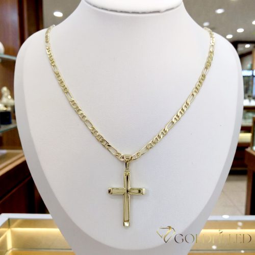 Antialergijska ogrlica „Goldfilled” 50cm/4mm + privjesak, boja 14K