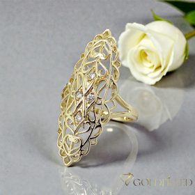   Antialergijski prsten „Goldfilled” u različitim veličinama, boja 14K