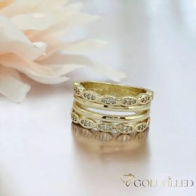   Antialergijski prsten „Goldfilled” u različitim veličinama, boja 14K