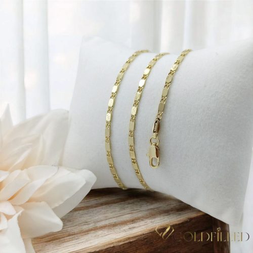 Antialergijska ogrlica „Goldfilled” 60cm/2mm + narukvica 19cm, boja 14K