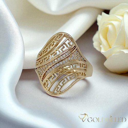 Antialergijski prsten „Goldfilled” u različitim veličinama, boja 18K