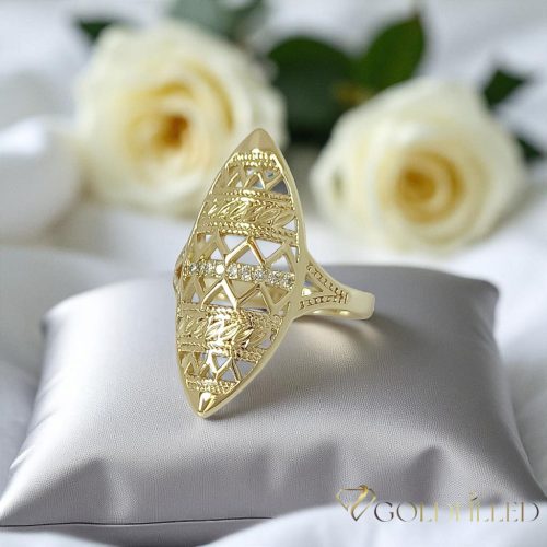Antialergijski prsten „Goldfilled” u različitim veličinama, boja 14K