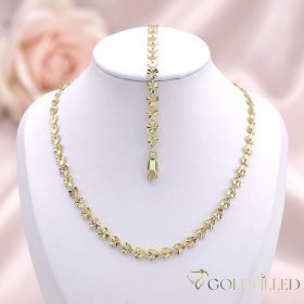   Antialergijska ogrlica „Goldfilled” 45cm/6mm + narukvica 19cm, boja 14K