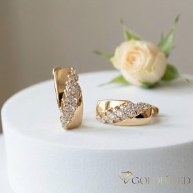 Goldfilled Antialergeni Naušnice 18mm 18K Boja