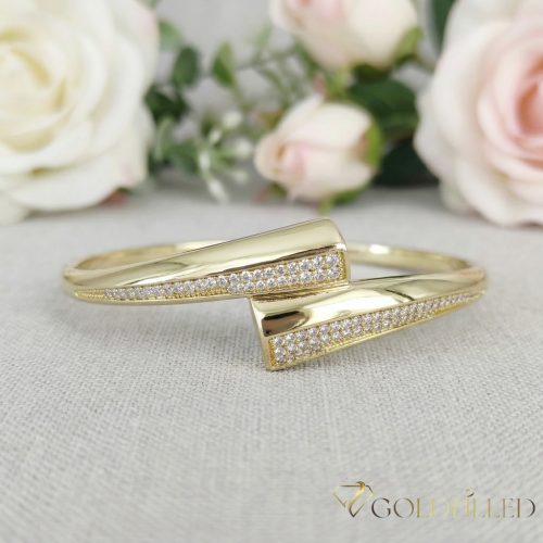 Antialergijska narukvica „Goldfilled” 4-16mm  boja (14K) promjer 60mm "otvoriv"