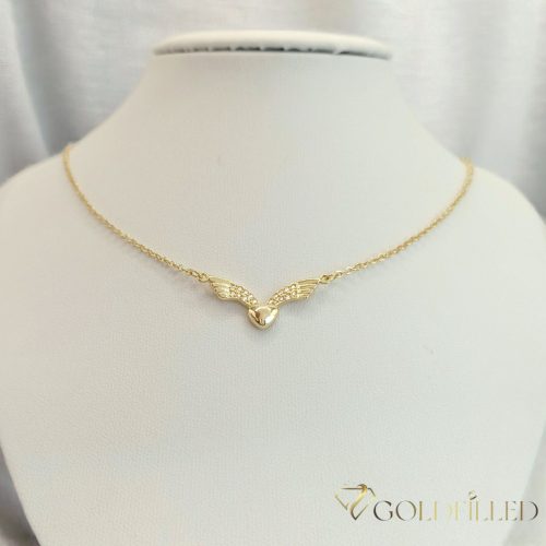 Antialergijska ogrlica "ANĐEOSKA KRILA" Goldfilled 45-49cm duga i 2mm široka Boja 14K