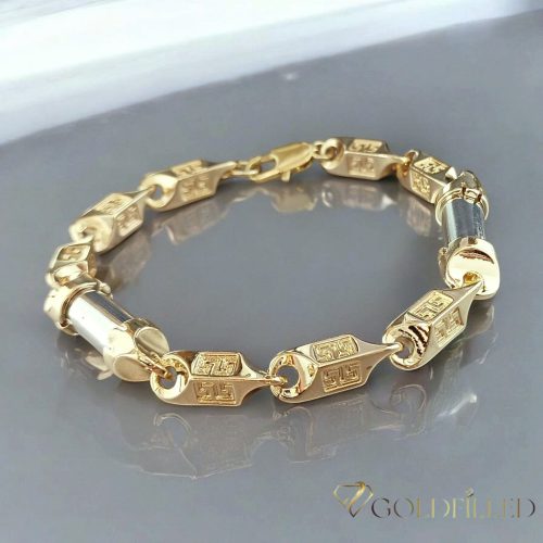 Antialergijska narukvica „Goldfilled” 24cm /8-10mm, višebojna 14K