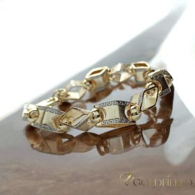   Antialergijska narukvica „Goldfilled” 22cm /11mm, višebojna