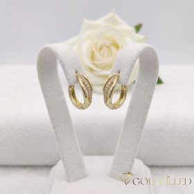 Goldfilled Antialergeni Naušnice 14 mm 14K Boja 