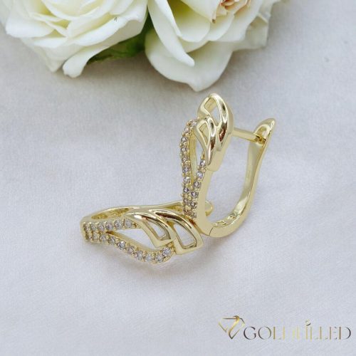 Goldfilled Antialergeni Naušnice 18 mm 14K Boja