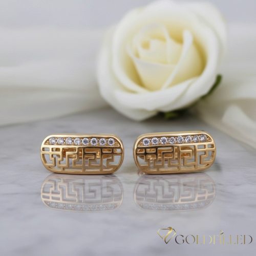 Goldfilled Antialergeni Naušnice 20mm 18K Boja